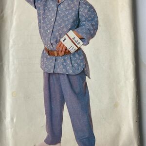 Vtg Butterick See & Sew 5709 Top Pant Pattern 6 Girl Comfortable Lagenlook Loose